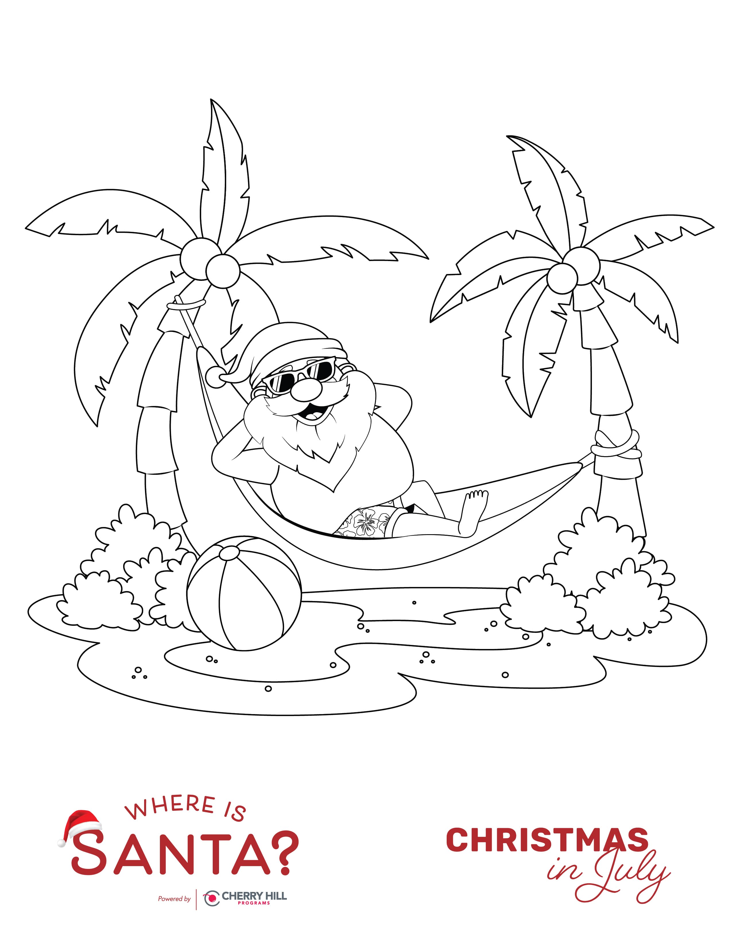 Christmas In July Coloring Pages Christmas In July Coloring Pages